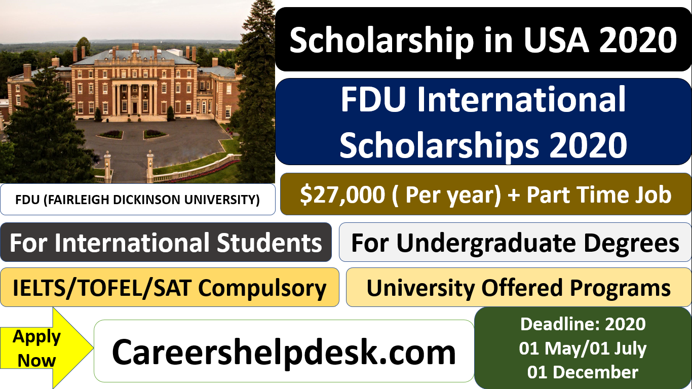 FDU International Scholarships in the USA 2020