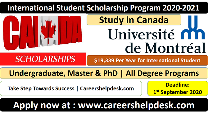 International Student Scholarship Program 2020-2021 in Canada