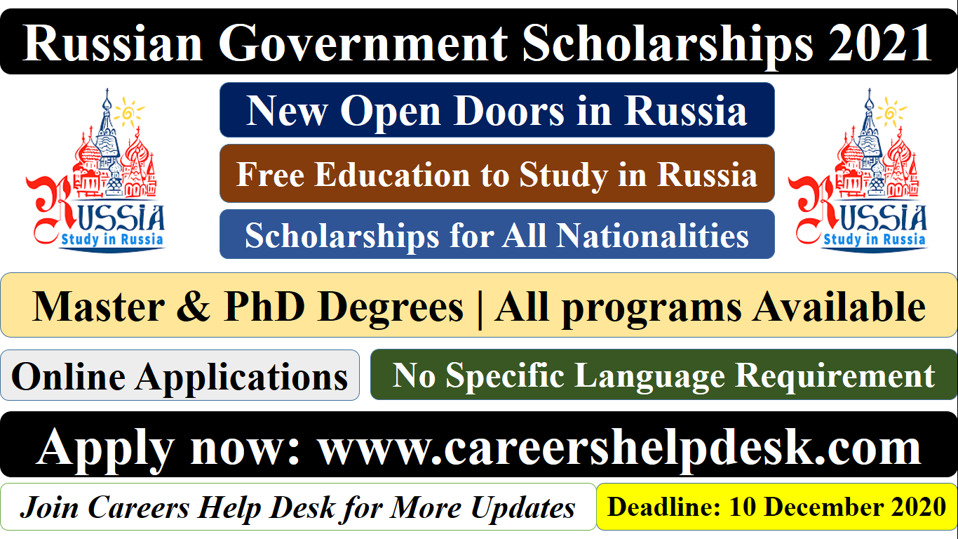 phd scholarships in russia