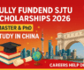 SJTU International Graduate Scholarships 2026 | Fully Funded Scholarship in China