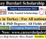 Turkiye Burslari 2022 | Turkey Government Scholarships 2022 (Fully Funded)