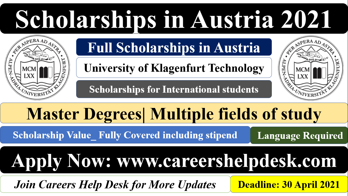 Scholarship in Austria for International Students 2021 (Fully Funded)