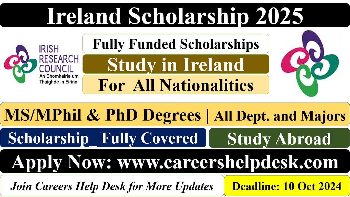 Ireland Government Postgraduate Scholarship 2025 | Fully Funded Scholarship