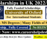 The University of Oxford Scholarship in UK 2022 (Fully Funded)- Study in UK