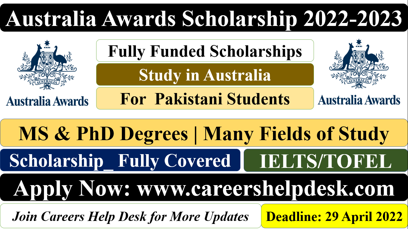 phd scholarships in australia for pakistani students