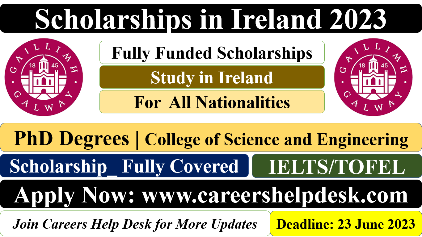 phd scholarship in ireland