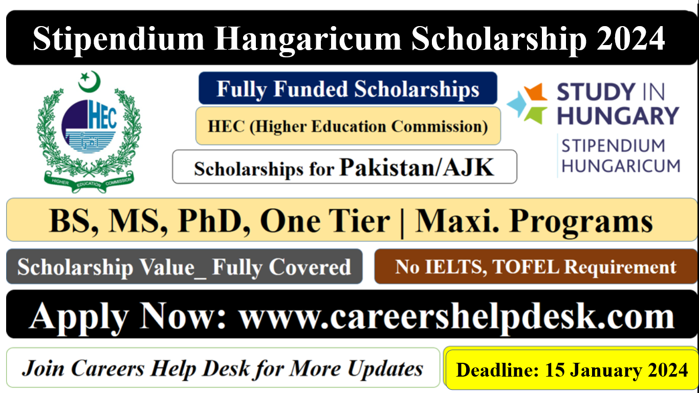 Stipendium Hungaricum Scholarship 2024 for Pakistani Stduent