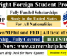 Fulbright Foreign Student Program-Fully Funded Scholarship in USA 2025