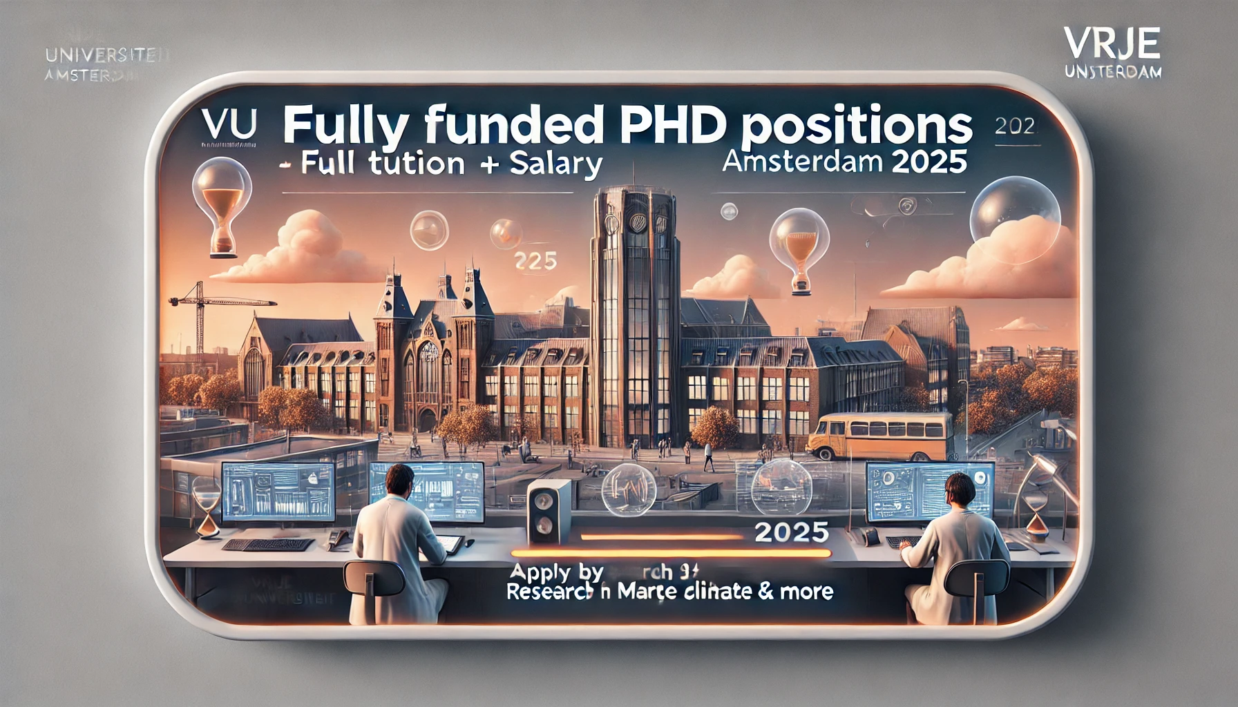 Fully Funded PhD Scholarships at Vrije Universiteit | Scholarships in ...