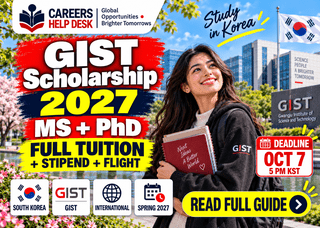 GIST Scholarship 2027 in Korea for MS and PhD Students