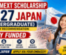 MEXT Undergraduate Scholarship 2027 Japan | Fully Funded + Monthly Stipend & Free Study