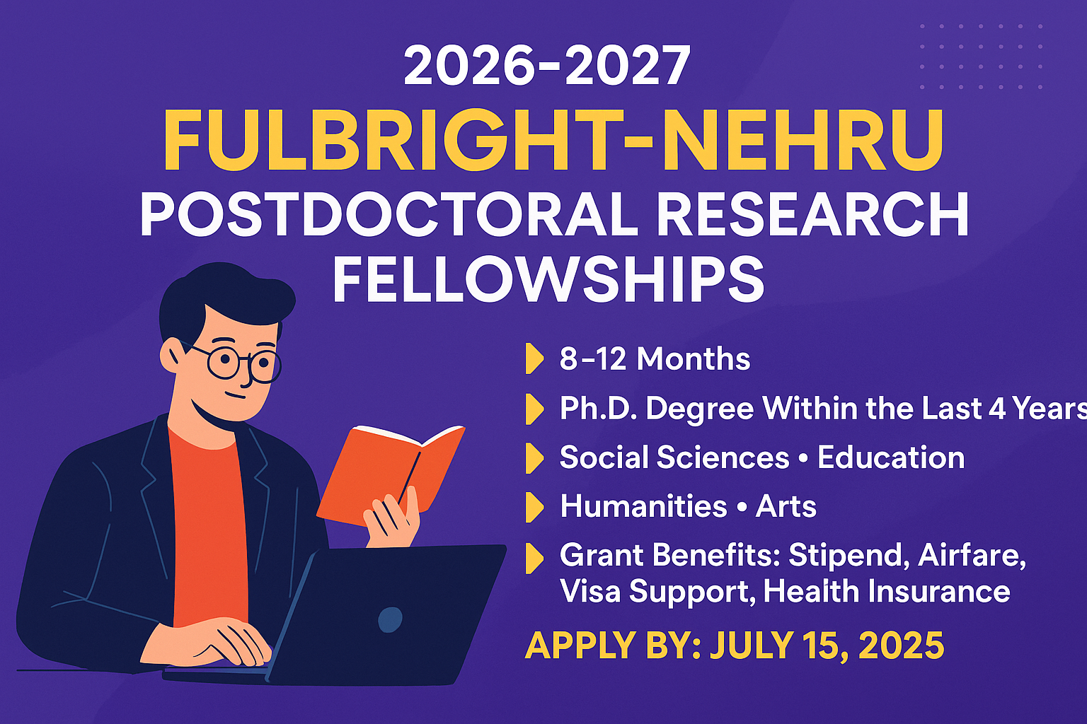 Fulbright-Nehru Postdoctoral Research Fellowships in the USA for Indian ...