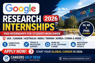Google Internships 2026 with Monthly Stipend