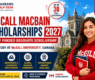 McCall MacBain Scholarships 2027 in Canada (Fully Funded) | Study at McGill University