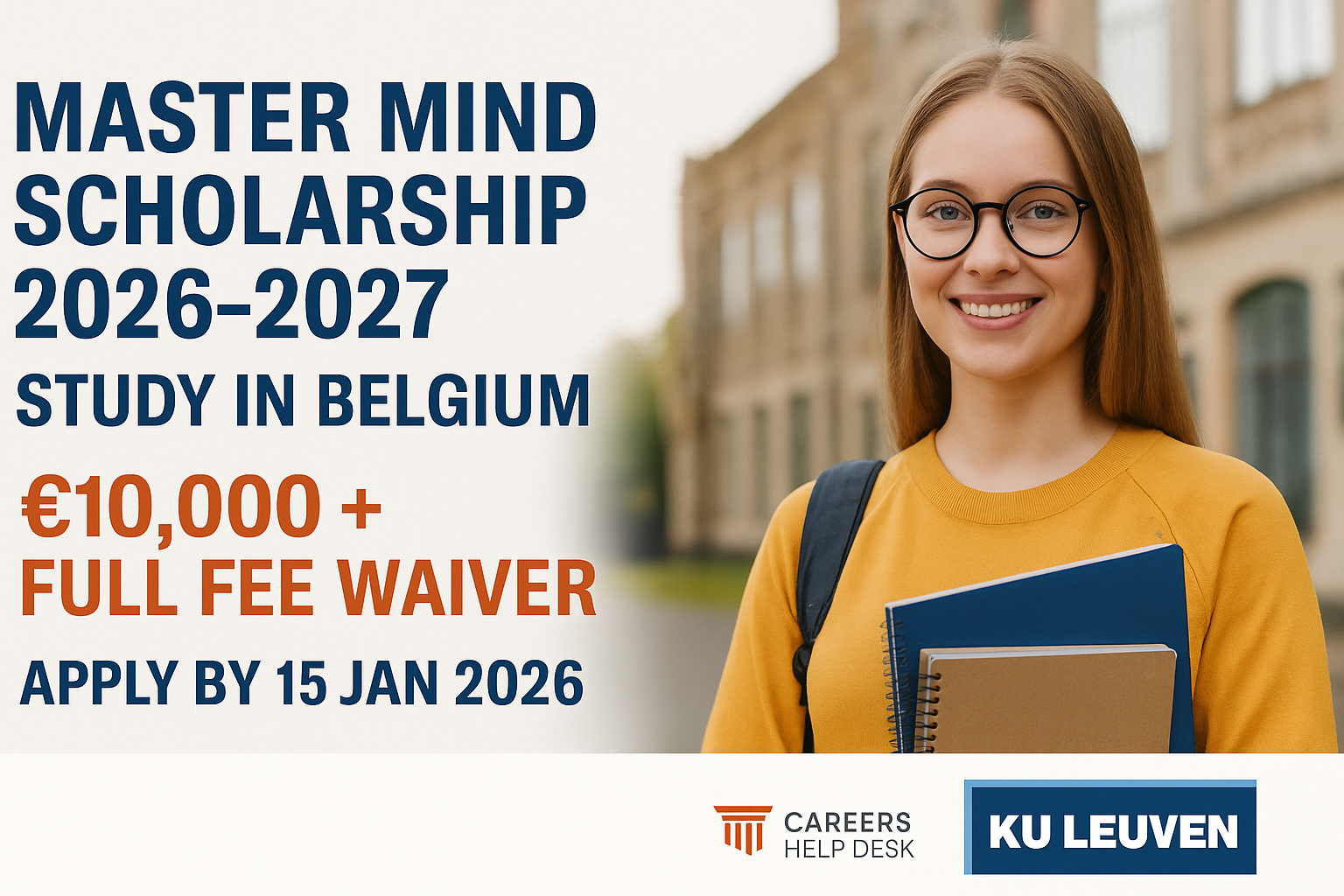 KU Leuven Master Mind Scholarships in Belgium