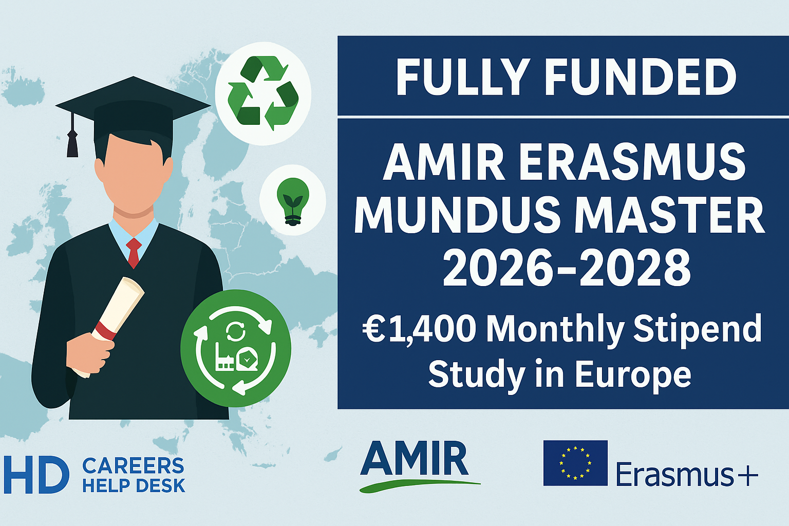 AMIR Erasmus Mundus Scholarship in Eruope 2026