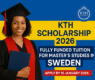 KTH Scholarship 2026 | Fully Funded Tuition for Master’s Studies in Sweden