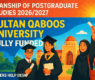 Deanship of Postgraduate Studies 2026 | Sultan Qaboos University (Fully Funded)