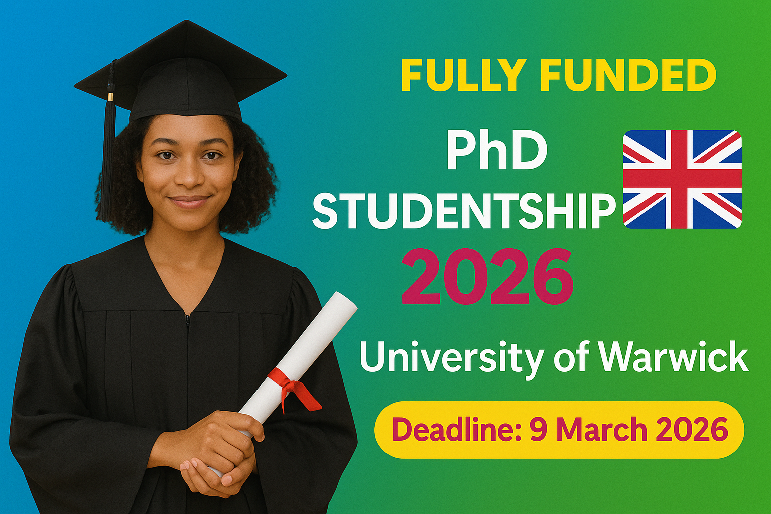 Warwick University PhD Studentships 2026