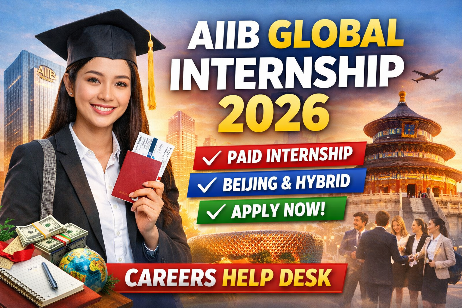 AIIB Paid Global Internship for International Students