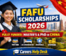Fujian Agriculture and Forestry University Scholarships in China 2026 (Fully Funded)