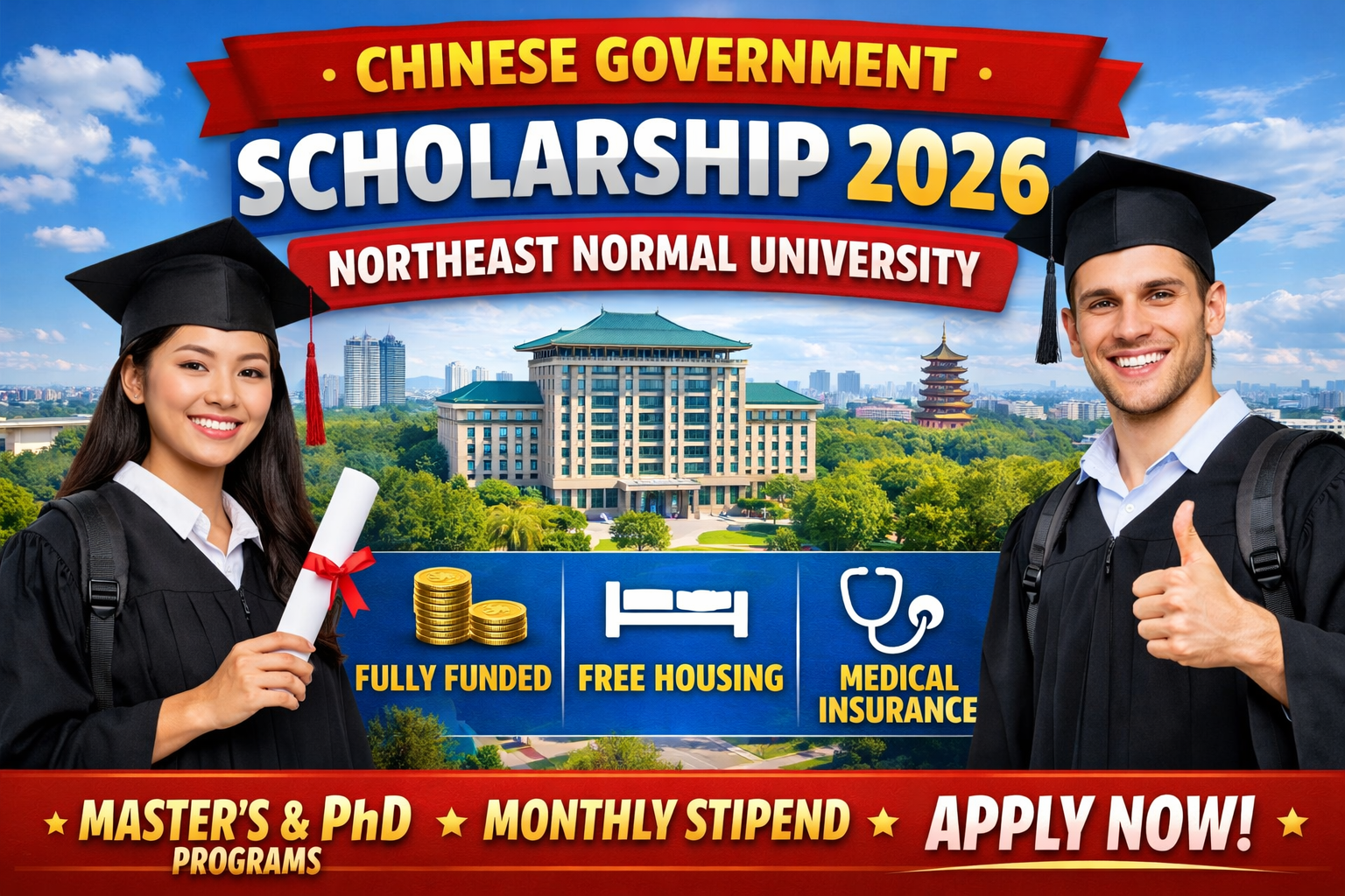 NENU CSC Scholarship in China 2026