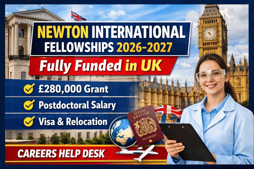 Newton International Fellowships 2026 | Fully Funded UK Postdoctoral ...