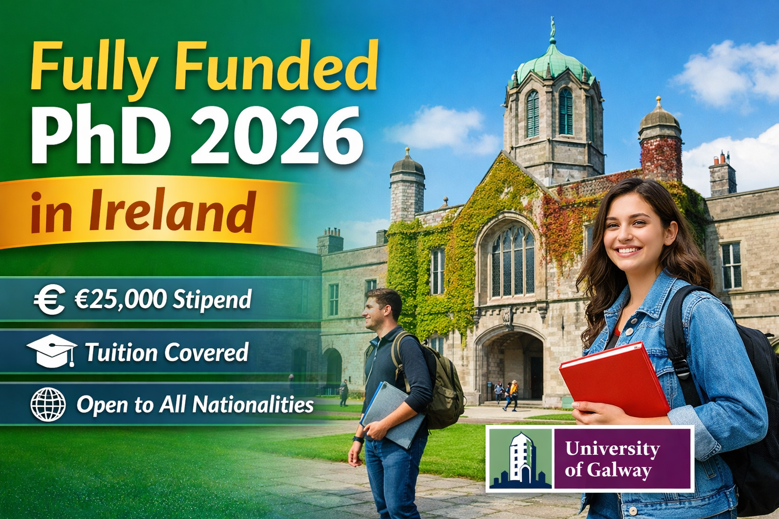 PhD Scholarship in Ireland 2026