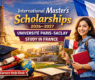 Université Paris-Saclay International Master’s Scholarships in France (Fully Funded)