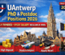 UAntwerp PhD & Postdoc Positions 2026 in Belgium (Fully Funded + €4,500 Salary)