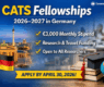 CATS Fellowships 2026 in Germany | €3,000 Monthly Stipend + Research Funding