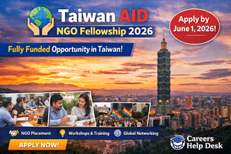 Taiwan AID NGO Fellowship Program 2026 in Taiwan (Fully Funded Opportunity for NGO Professionals)