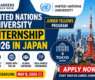 United Nations University Internship 2026 in Japan (Tokyo) | Paid UN Junior Fellows Program