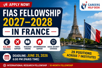 French Institutes for Advanced Study FIAS Fellowship 2027 in France for international researchers