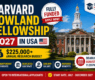 Harvard Rowland Fellowship 2027 in USA | $225,000 Research Grant + Harvard PI Position