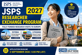 JSPS Researcher Exchange Program 2027 Fully Funded Research Visits to Europe