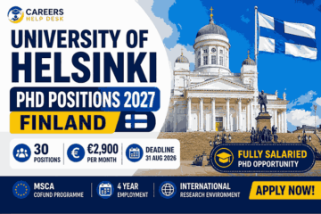 University of Helsinki PhD Positions 2027 in Finland offering 30 salaried doctoral researcher positions with approximately €2,900 monthly salary under the RESDOC MSCA COFUND programme | Careers Help Desk