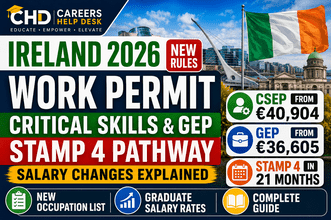 Ireland 2026 Work Permit Guide: Critical Skills, GEP Salary Rules & Stamp 4 Pathway