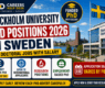 Stockholm University PhD Positions 2026 in Sweden | 27 Fully Funded Opportunities