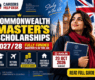 Commonwealth Master’s Scholarships 2027/28: Fully Funded Master’s in the UK