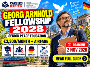 Georg Arnhold Senior Fellowship 2028 in Germany offering €3,300 per month and return airfare for peace education scholars and practitioners.