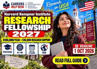 Harvard Kempner Research Fellowship 2027 offering $100,000 annual salary and up to $10,000 research support for AI and ML postdoctoral researchers in the USA.