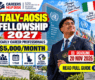 Italy-AOSIS Fellowship 2027: $5,000/Month in New York