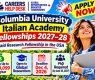 Columbia University Italian Academy Fellowships 2027–28: Salary Up to $104,099/Year