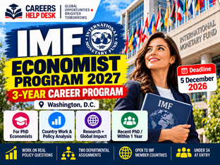 IMF Economist Program 2027 for PhD economists in Washington DC with December 5, 2026 application deadline
