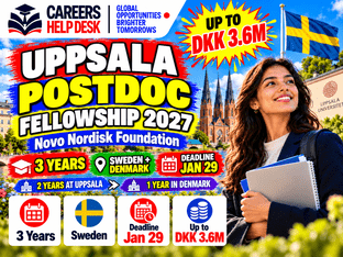 Uppsala University Postdoctoral Fellowship 2027 – DKK 3.6M