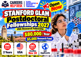 Stanford GLAM Postdoctoral Fellowships 2027 | $80,000 Salary